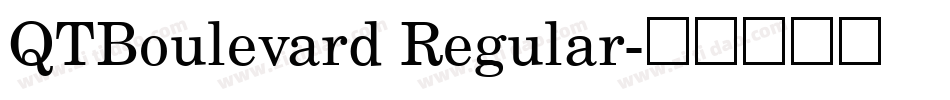 QTBoulevard Regular字体转换